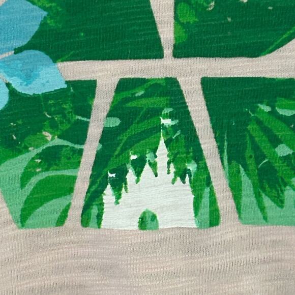 Disney Just add waves castle sleeveless t shirt pink size M/L - Picture 8 of 10